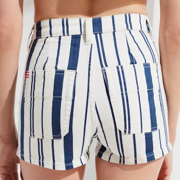 fbz Light Blue Short with White Side Stripes